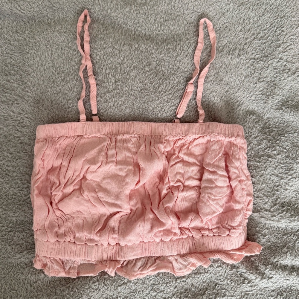 Hollister Co spaghetti crop tank, x small